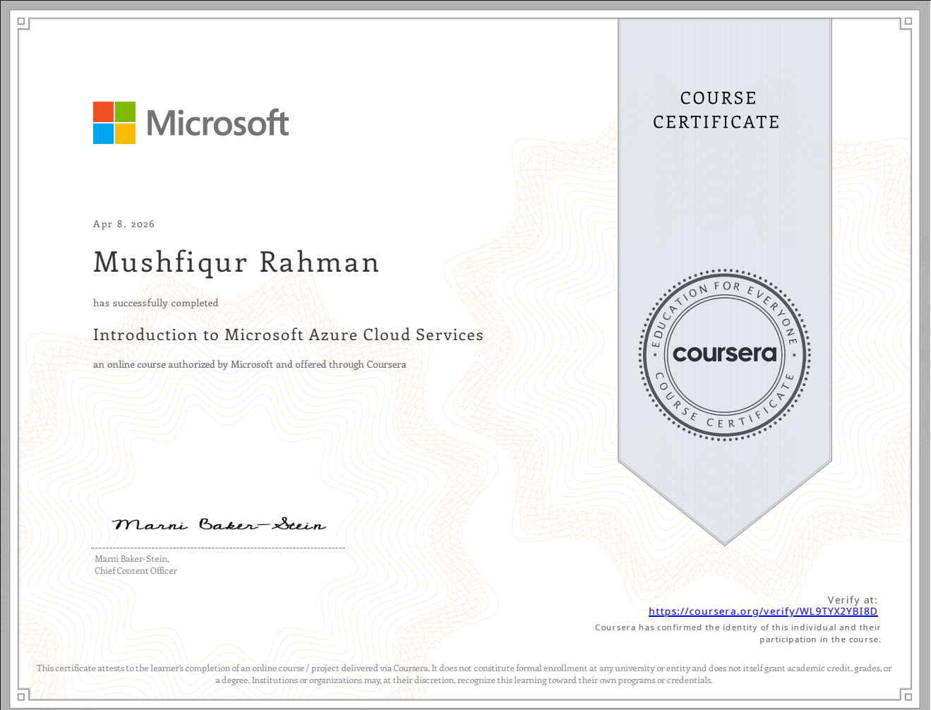 Introduction to Microsoft Azure Cloud Services Certificate